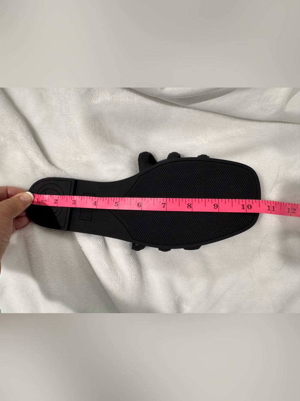 Gucci Black Rubber GG Slide Sandals NEW - Picture 7 of 8